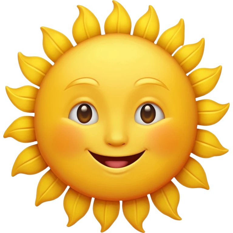 smiling sun emoji emoji