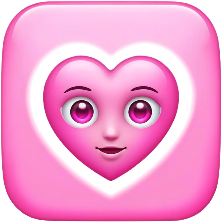 pink heart eyes emoji