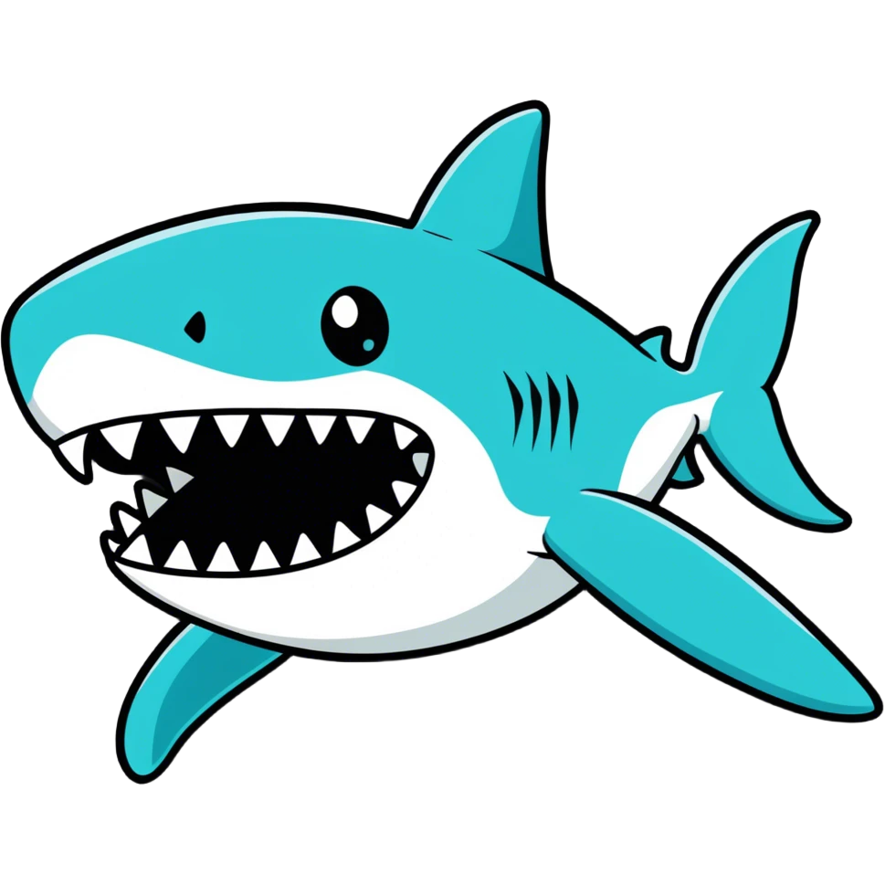 Shark eating  emoji