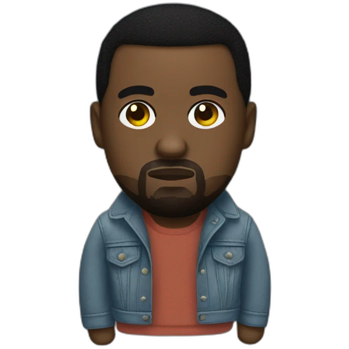 Kanye West plushy emoji