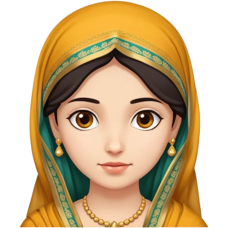 Create a girl with duppatta on her head emoji
