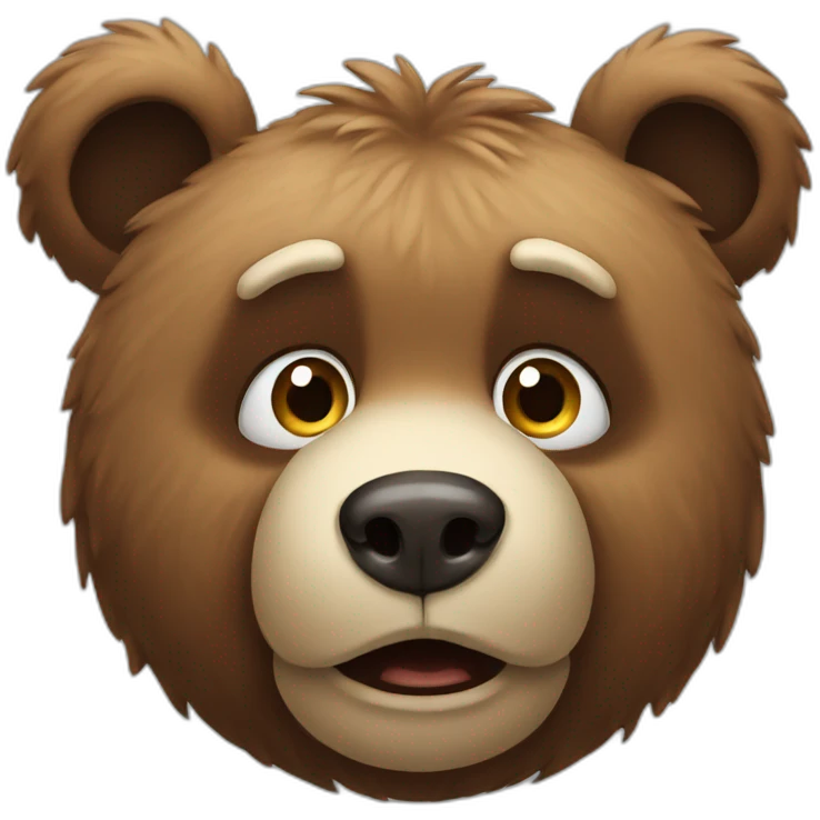 confused bear emoji