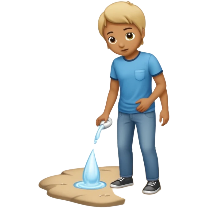 person peeing on the ground emoji