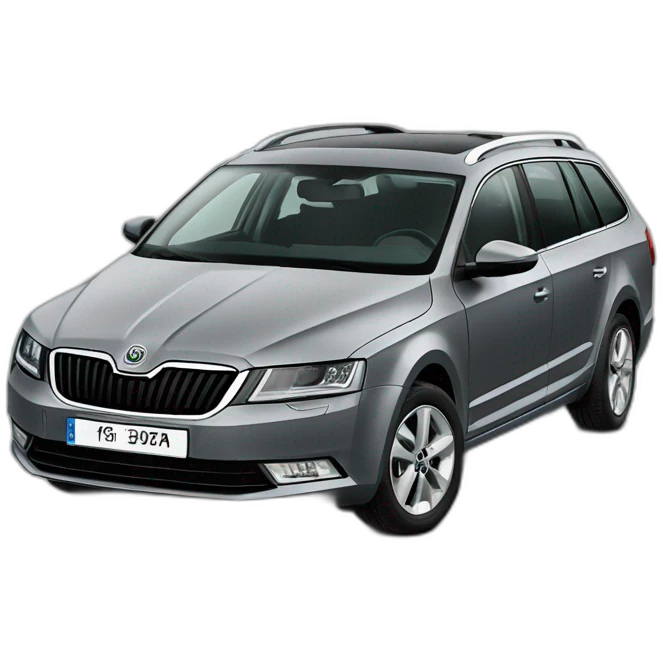 grey combi (skoda octavia) from the side emoji