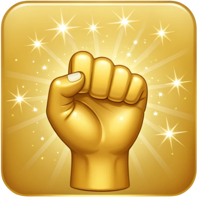 Fist emoji with sparkles emoji