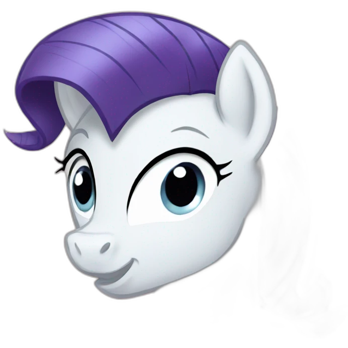 Rarity from mlp emoji love  emoji