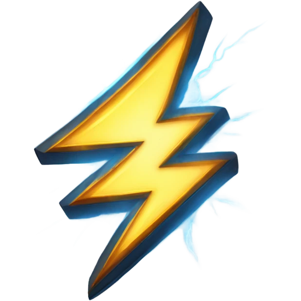 Glowing Lightning  emoji