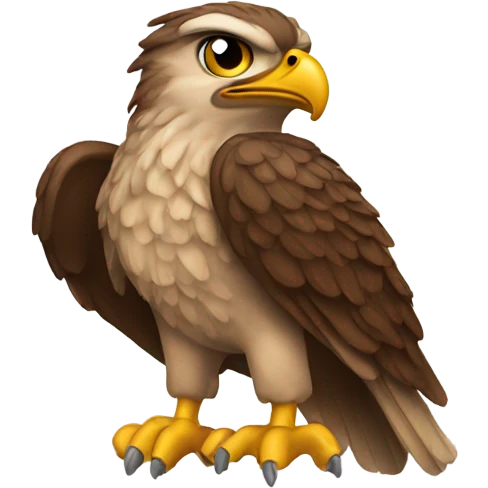Hawk mascot emoji