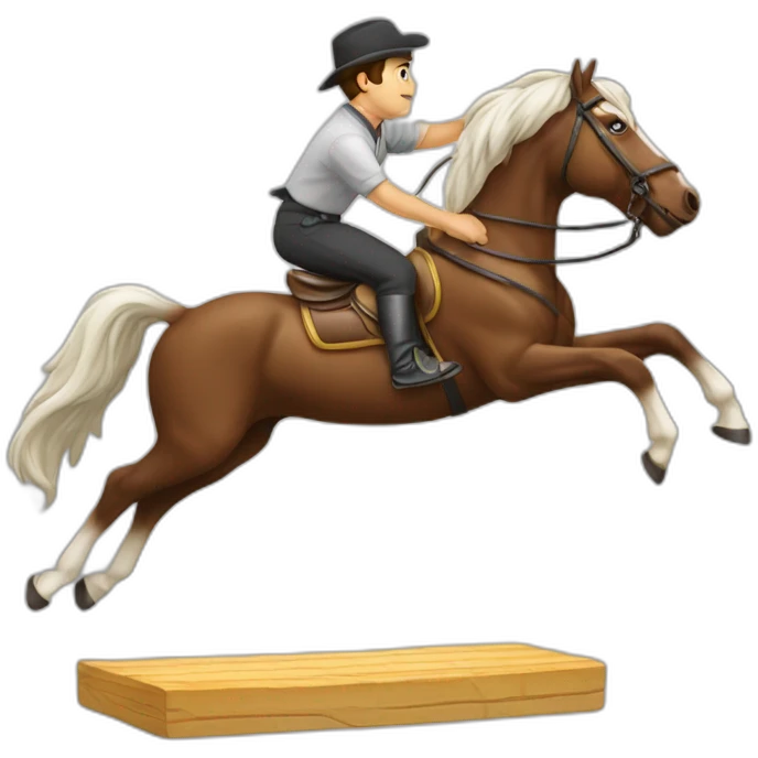 Cheval qui saute emoji
