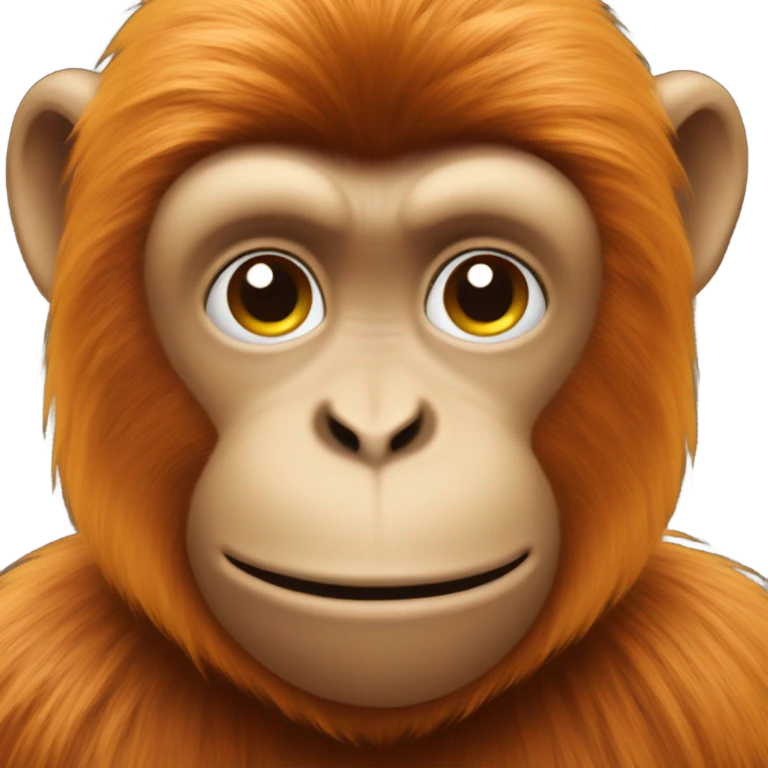 monkey with ginger hair emoji