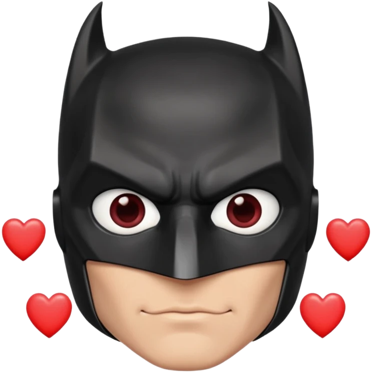 batman with hearts in his eyes emoji