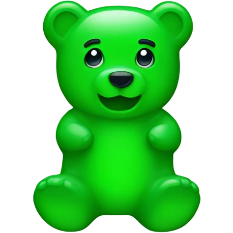 green gummy bear emoji