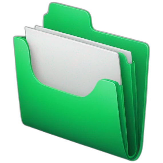 green folder  emoji