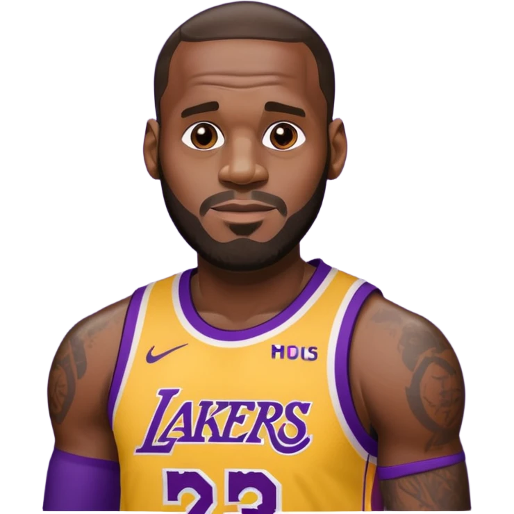 LeBron James Lakers emoji