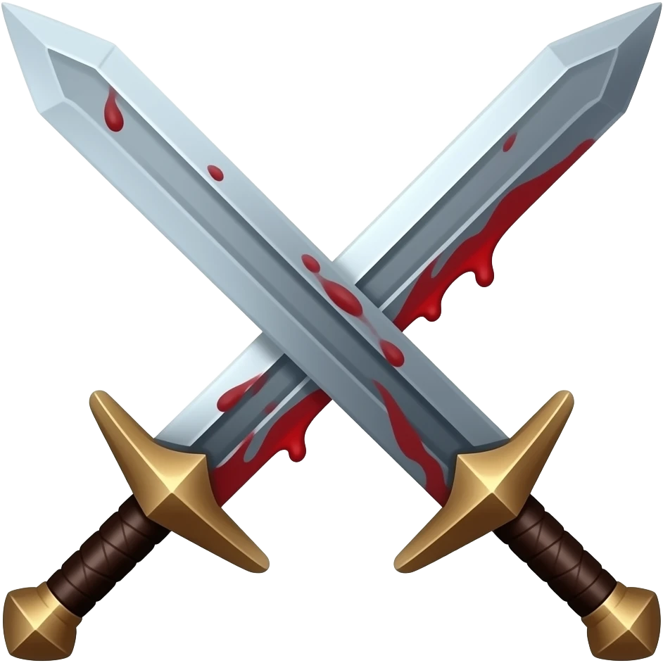 A blooded sword emoji
