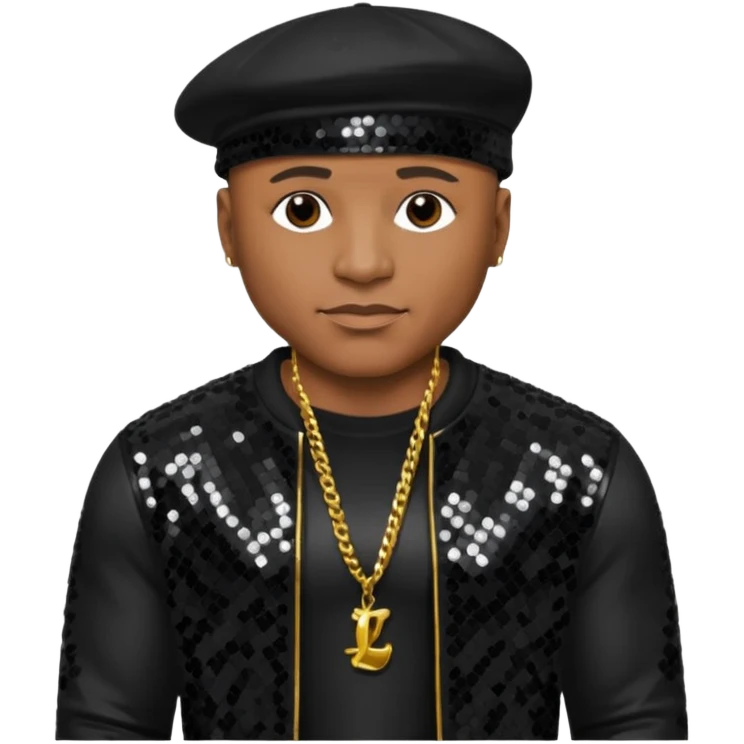 LL Cool J with black sequin outfit emoji