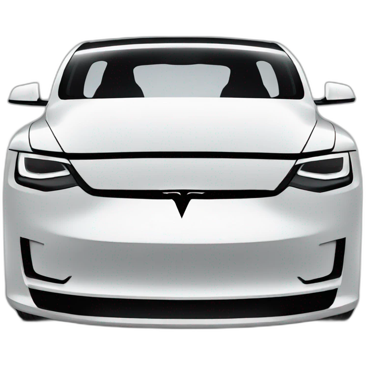 Tesla logo black emoji