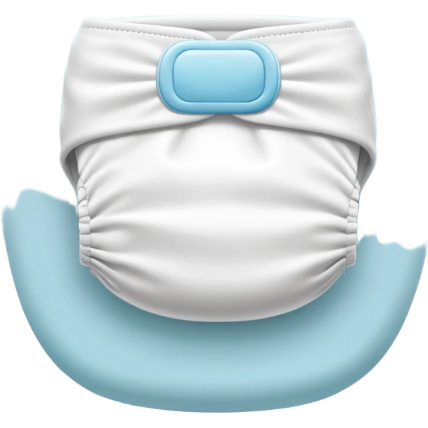 White baby diaper emoji