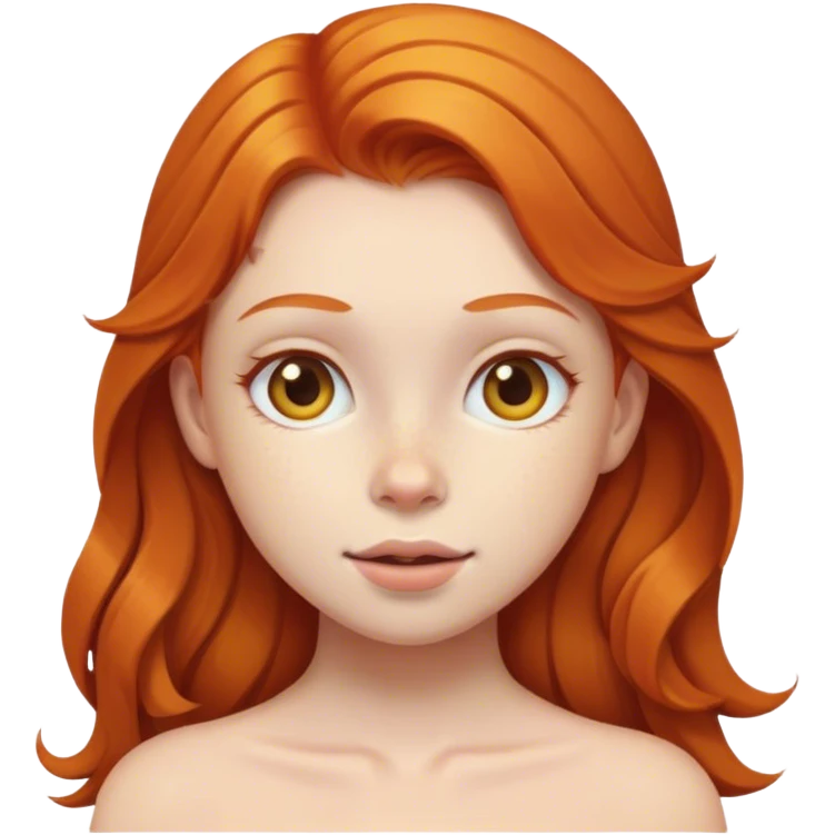 ginger girl emoji