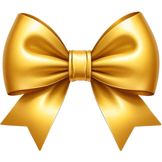 Golden bow emoji