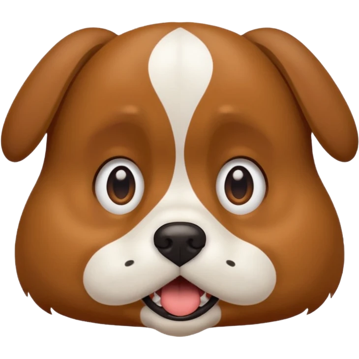 dog making shocked face emoji