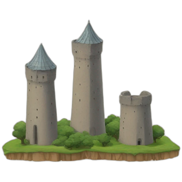 Oussama and Two towers emoji
