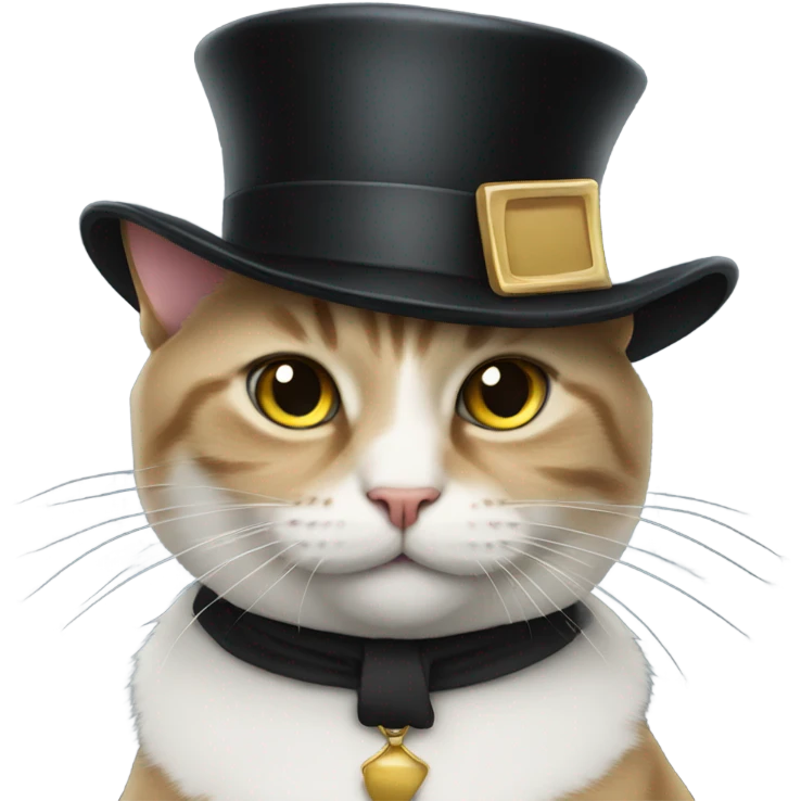 cat with a tophat emoji