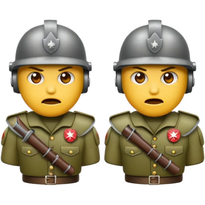 Emojis war soldiers killers emoji