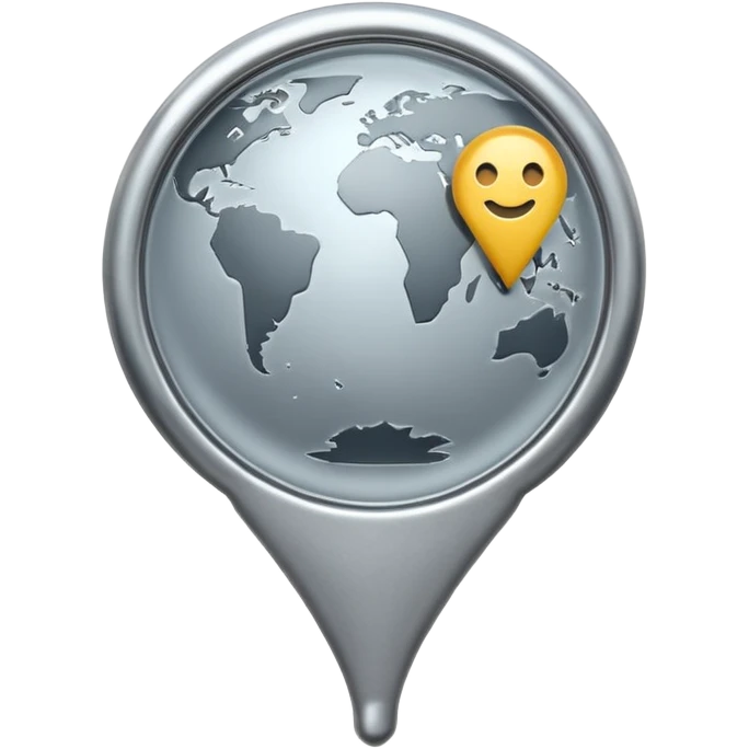 Maps pin normal without any picture emoji