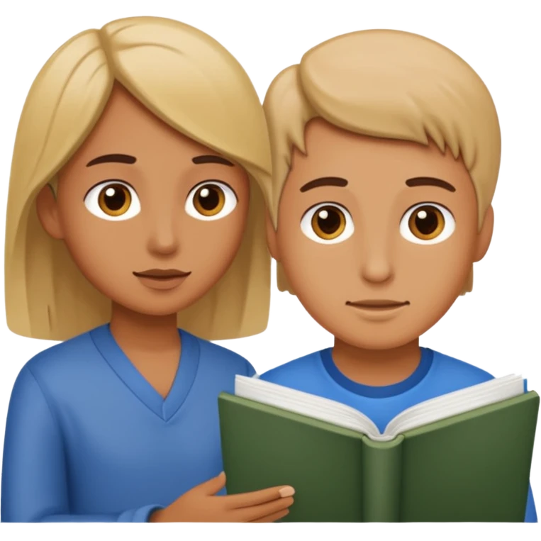 una persona dando asesoria a un estudiante emoji