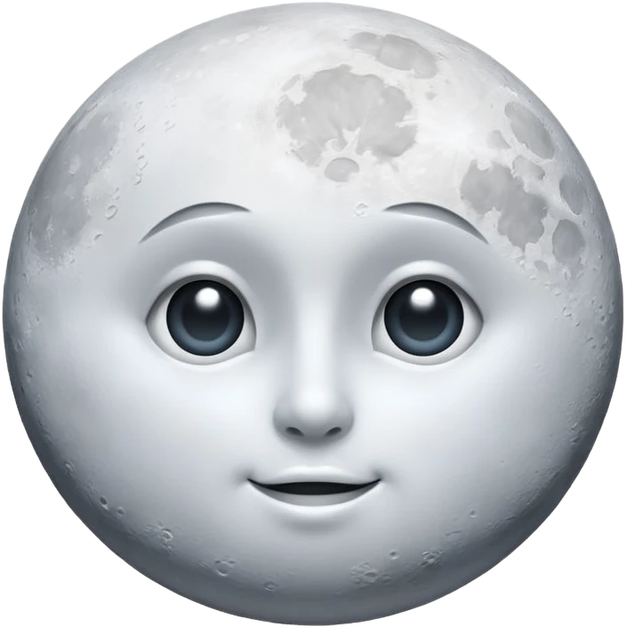 moon without face, clean emoji