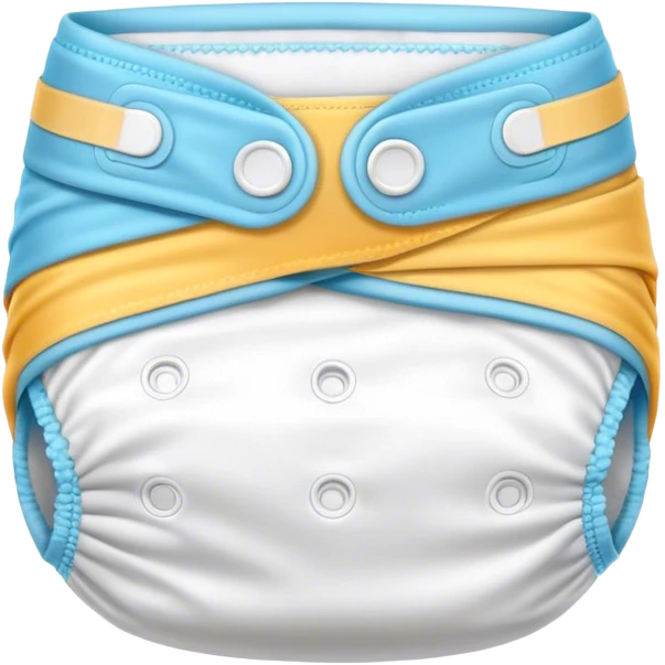 Baby diaper with tapes emoji