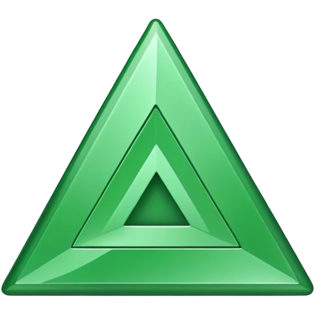 green upward arrow triangle emoji