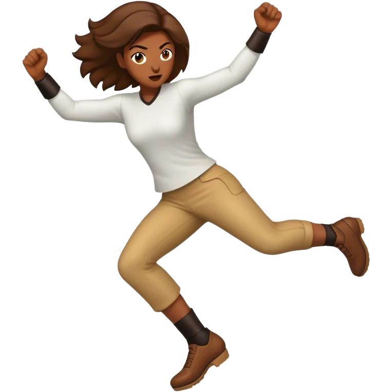 women kick emoji