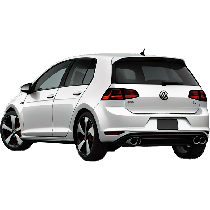 Black 2016 four door Volkswagen GTI emoji