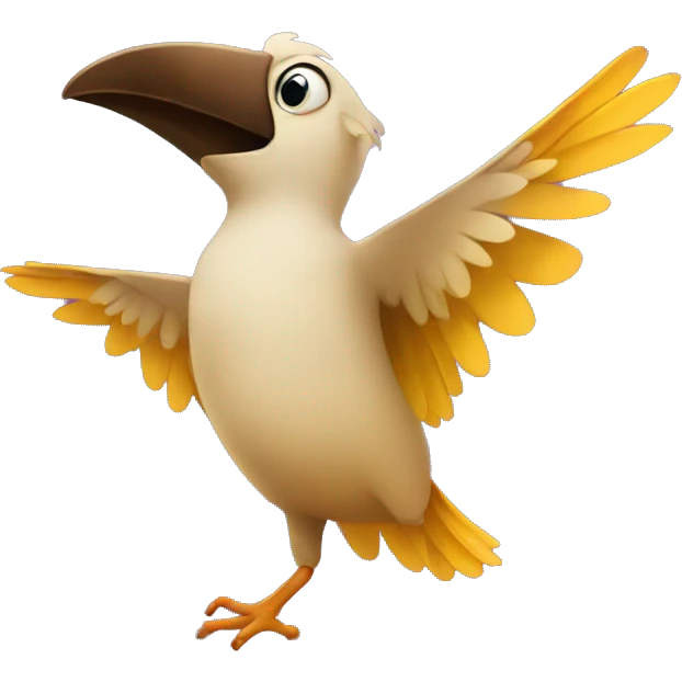Pájaro bailando  emoji