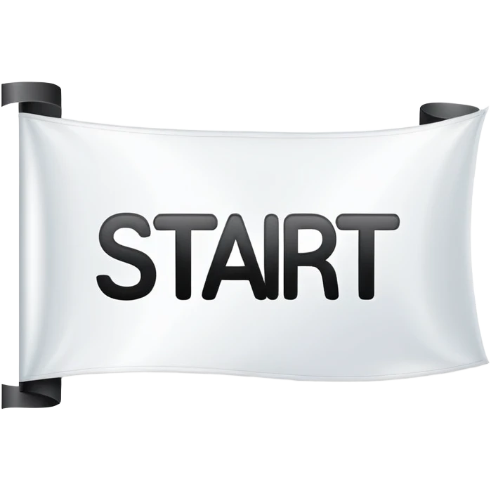 banner at race with start written on it emoji