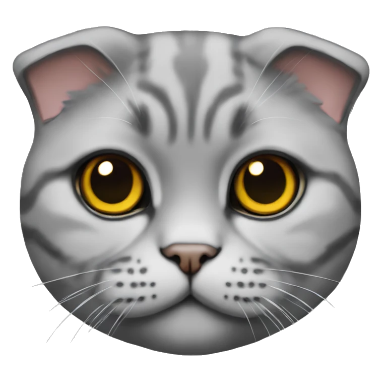 Scottish fold cat emoji