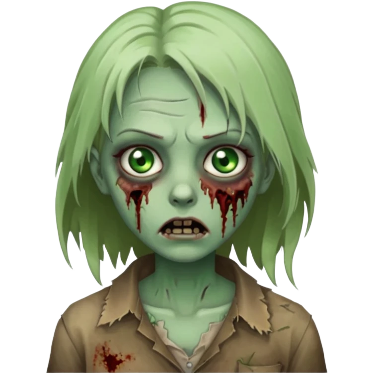 Zombie girl emoji