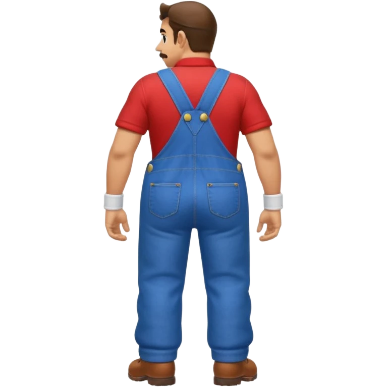 back view of super mario naked, huge buttcheeks out  emoji