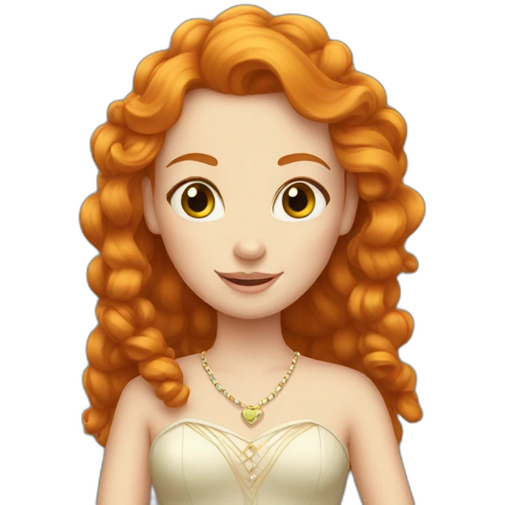 Ginger princess emoji