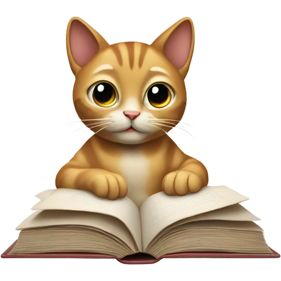 reading cat emoji