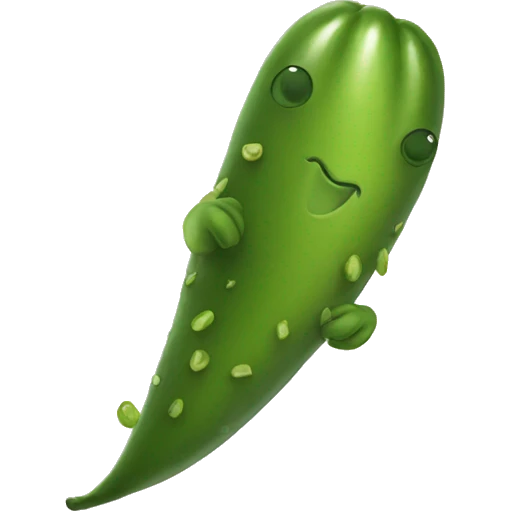 Flying pickle emoji