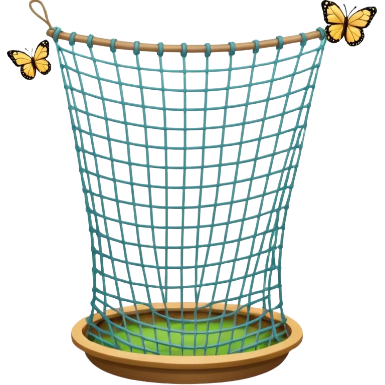 a net for catching butterflies emoji