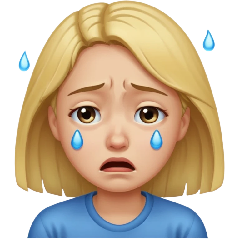 Ağlayan kız emoji