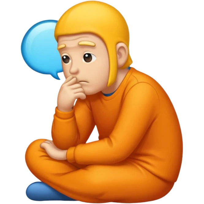 a slow thinker sticker emoji