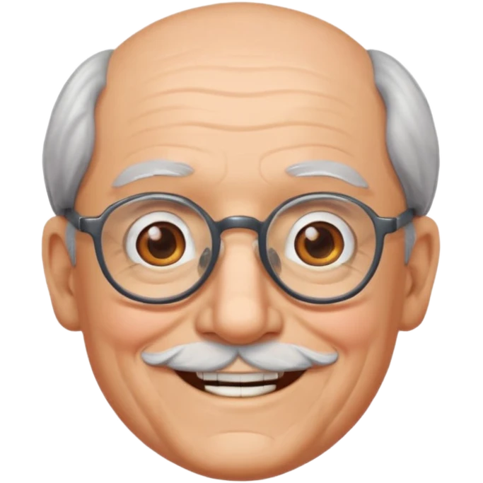 Grandpa wearing glasses emoji