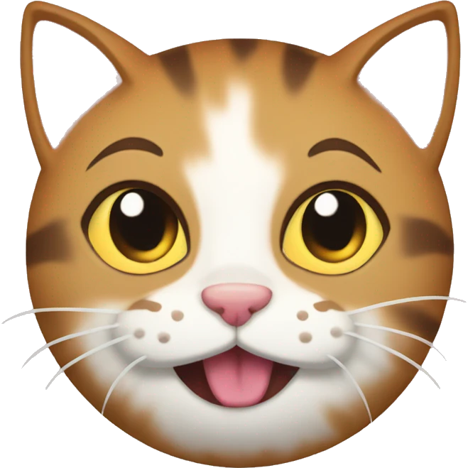 Meowing kitty pie emoji