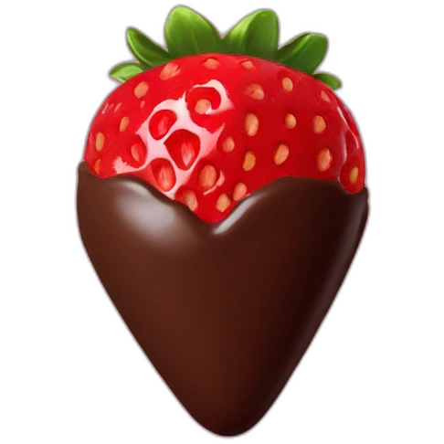 Chocolate covered strawberries  emoji