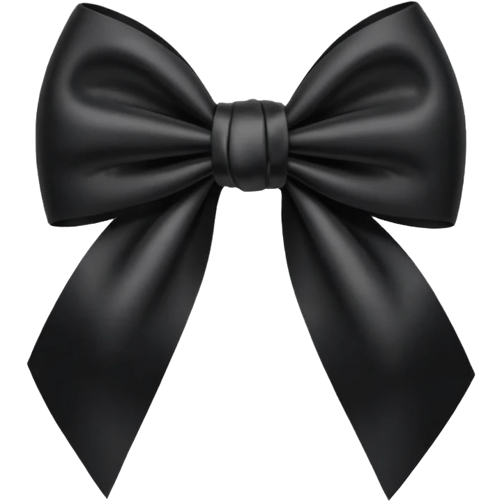 Black bow emoji